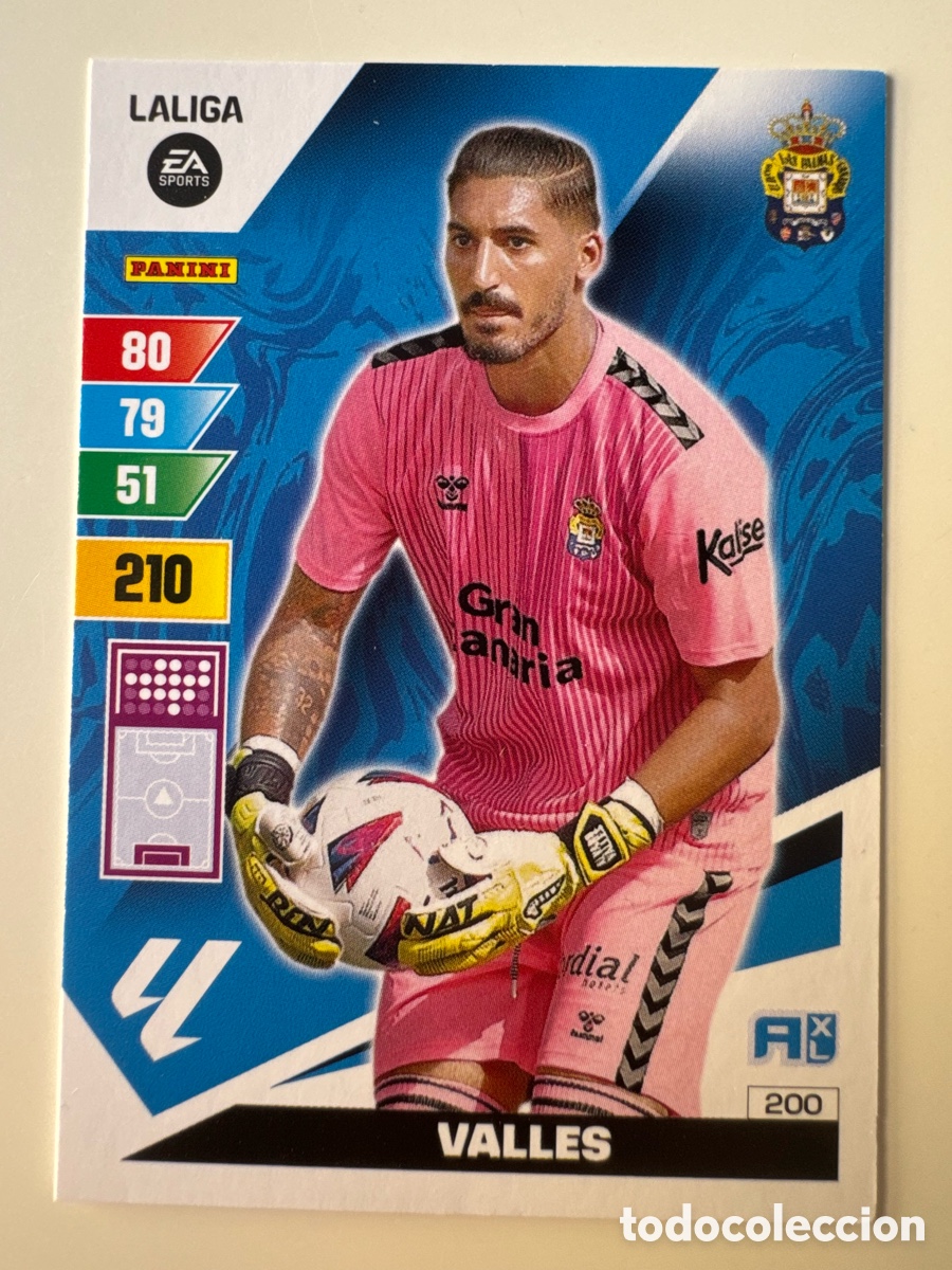 Cromos de F&uacute;tbol: PANINI ADRENALYN XL La Liga 2023 2024 23 24 &Aacute;lvaro Valles UD Las Palmas N&ordm; 200