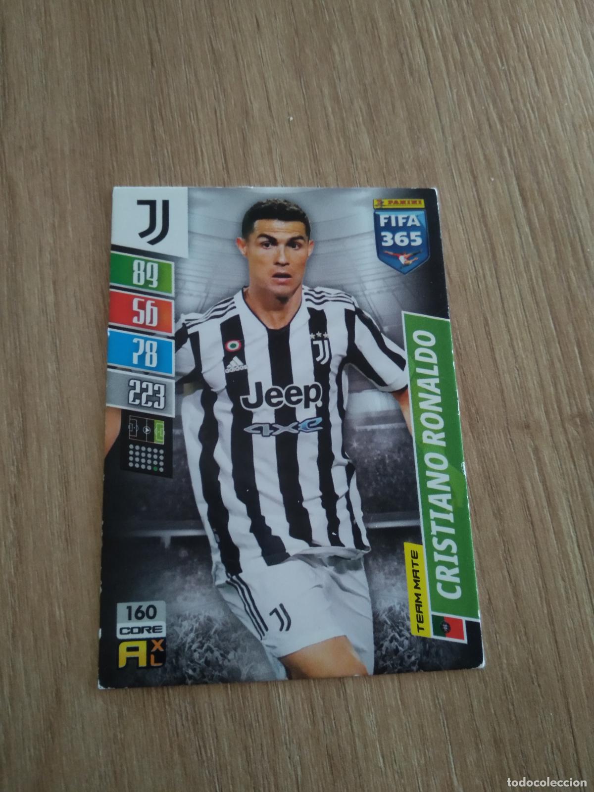 Cromos de F&uacute;tbol: 160 CRISTIANO RONALDO JUVENTUS TURIN CROMO FUTBOL PANINI ADRENALYN 21-22 FIFA 365 2021-2022