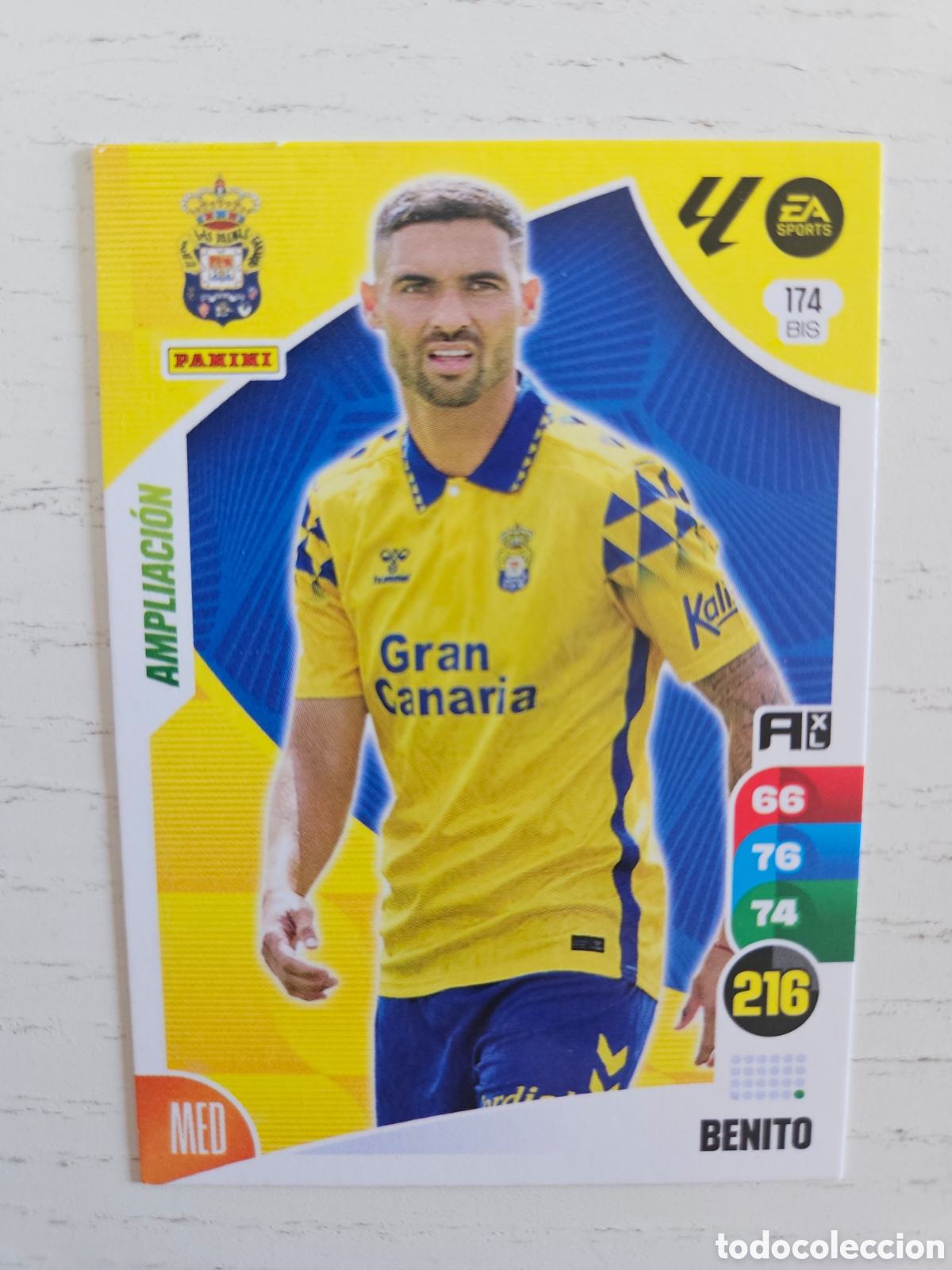 Cromos de F&uacute;tbol: 174 BIS 174BIS BENITO LAS PALMAS AMPLIACION ⚽ PANINI LIGA ADRENALYN XL 2024 2025 24 25