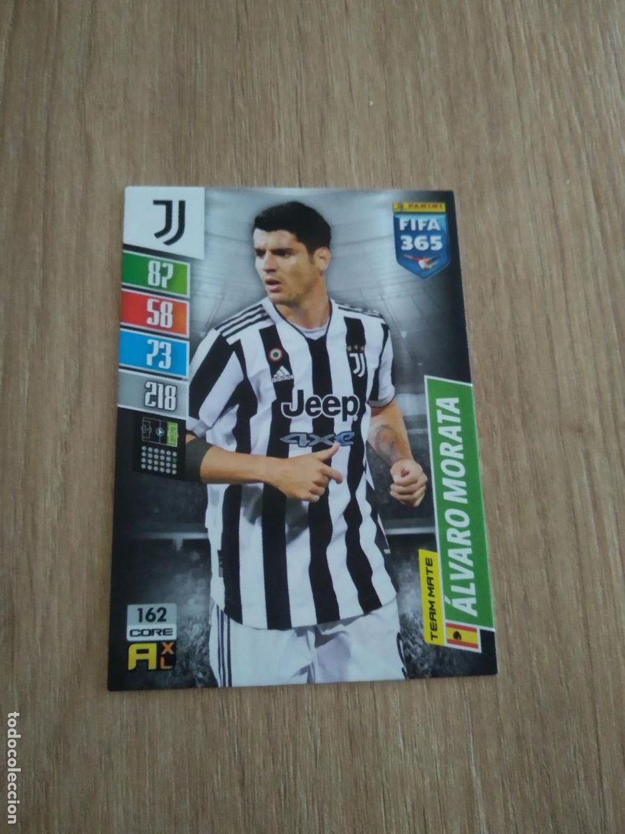 Cromos de F&uacute;tbol: 162 MORATA JUVENTUS TURIN CROMO FUTBOL PANINI ADRENALYN 21-22 FIFA 365 2021-2022