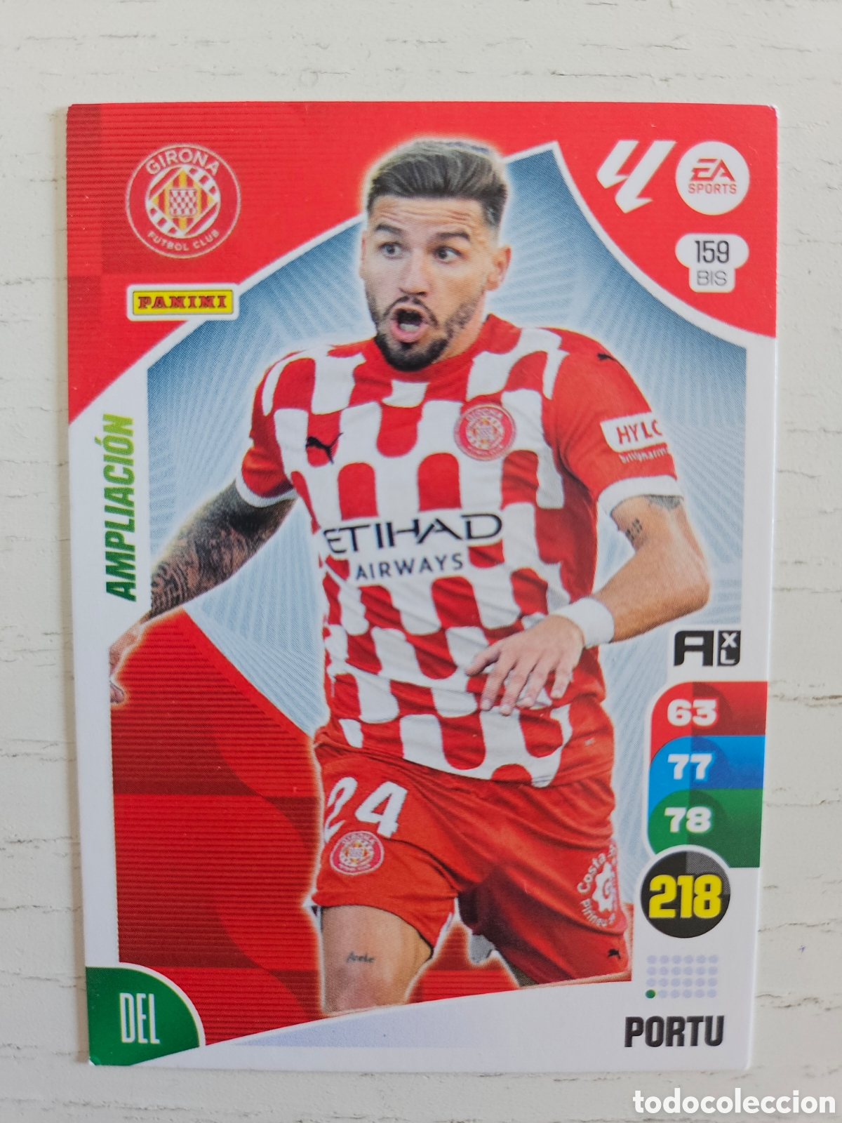 Cromos de F&uacute;tbol: 159 BIS Portu Girona Ampliaci&oacute;n Adrenalyn XL 24 25 2024 2025
