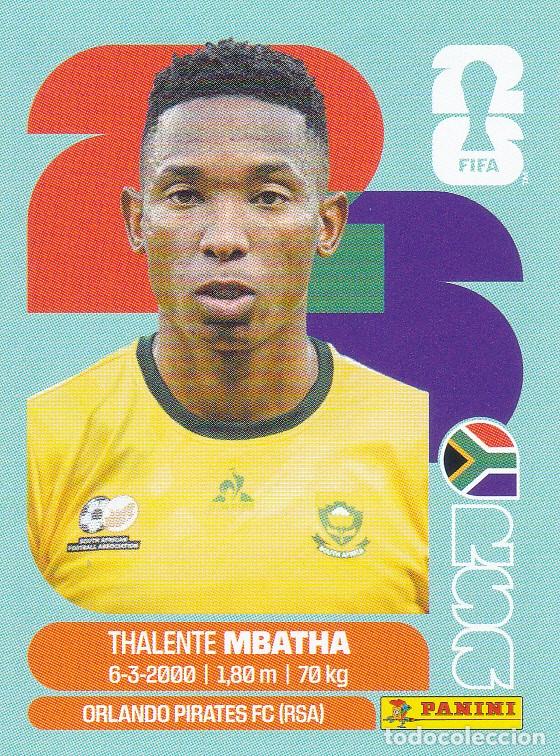Cromos de F&uacute;tbol: FIFA WORLD CUP 2026 * THELENTE MBATHA N&ordm; 12 * DE SUDAFRICA - NUEVO DE SOBRE (A-18)