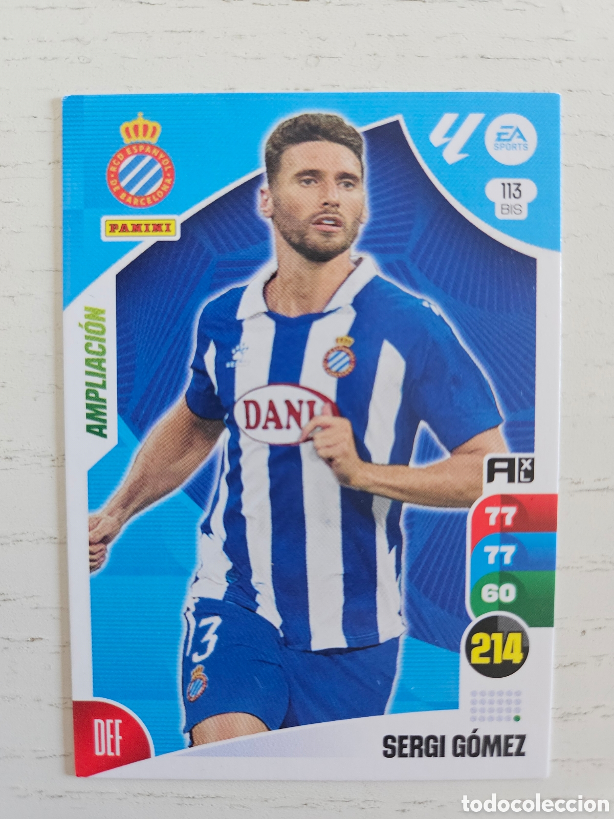 Cromos de F&uacute;tbol: 113 BIS 113BIS SERGI GOMEZ ESPANYOL AMPLIACION ⚽ PANINI LIGA ADRENALYN XL 2024 2025 24 25
