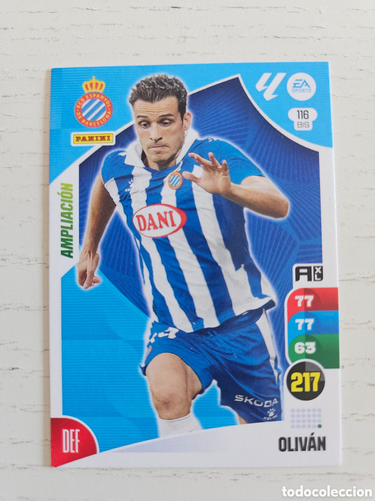 Cromos de F&uacute;tbol: 116 BIS 116BIS OLIVAN ESPANYOL AMPLIACION ⚽ PANINI LIGA ADRENALYN XL 2024 2025 24 25