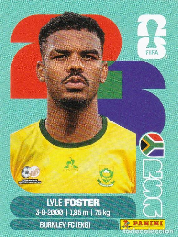 Cromos de F&uacute;tbol: FIFA WORLD CUP 2026 * LYLE FOSTER N&ordm; 17 * DE SUDAFRICA - NUEVO DE SOBRE (A-18)