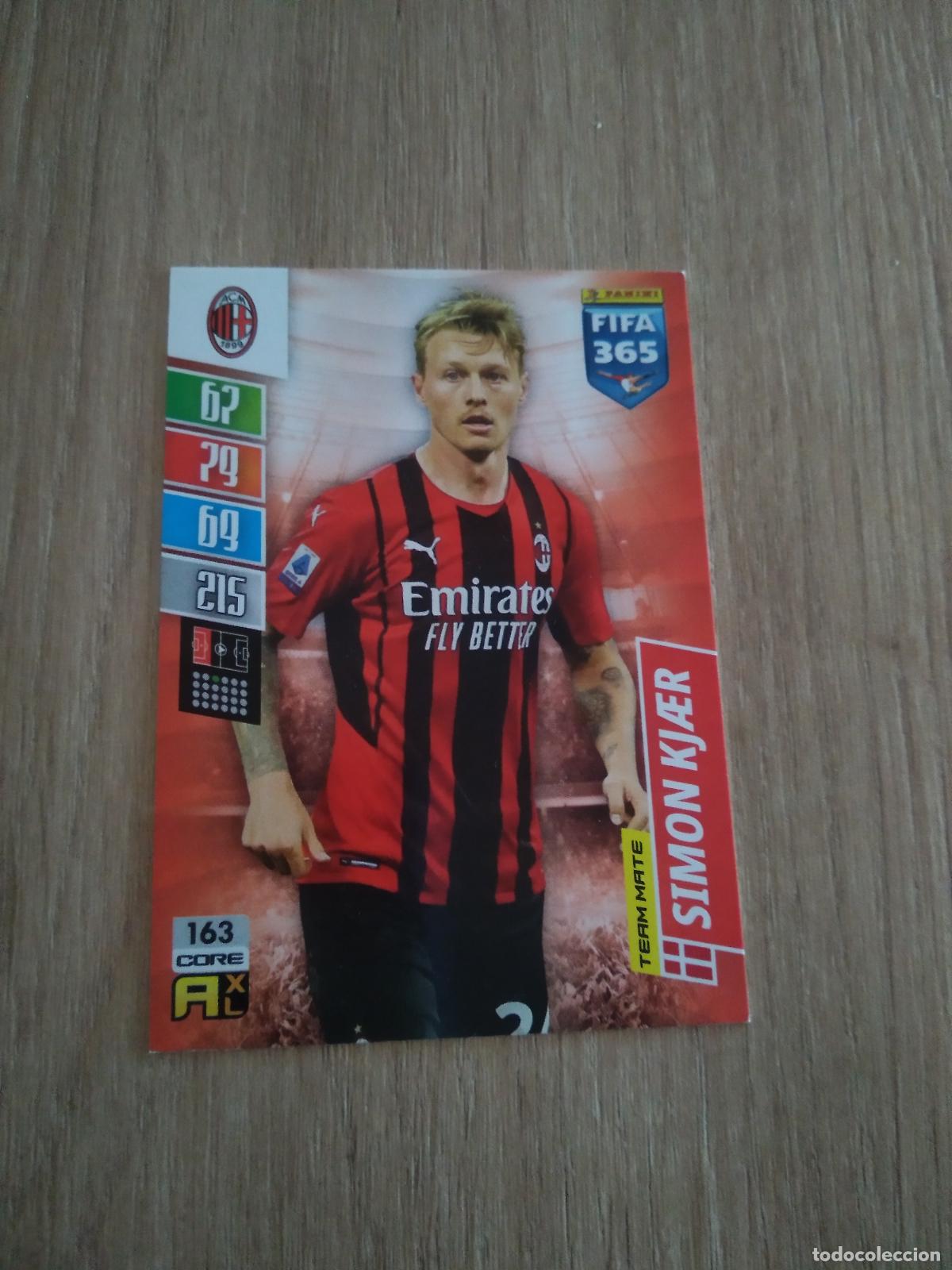 Cromos de F&uacute;tbol: 163 KJAER AC MILAN CROMO FUTBOL PANINI ADRENALYN 21-22 FIFA 365 2021-2022