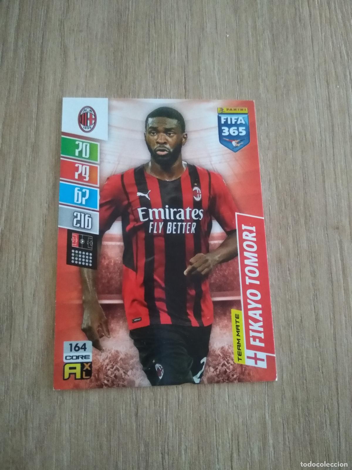 Cromos de F&uacute;tbol: 164 FIKAYO TOMORI AC MILAN CROMO FUTBOL PANINI ADRENALYN 21-22 FIFA 365 2021-2022