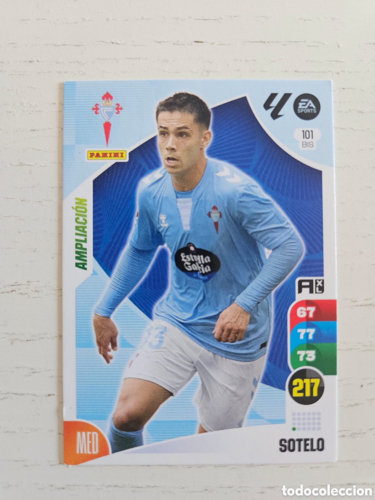 Cromos de F&uacute;tbol: 101 BIS 101BIS SOTELO CELTA AMPLIACION PANINI LIGA ADRENALYN XL 2024 2025 24 25