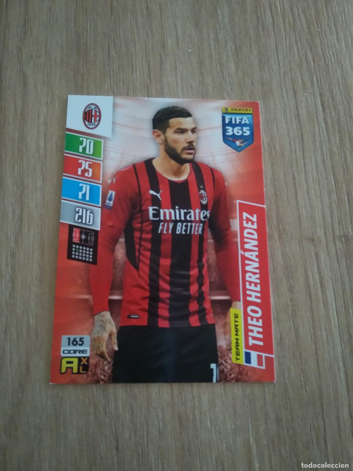 Cromos de F&uacute;tbol: 165 THEO HERNANDEZ AC MILAN CROMO FUTBOL PANINI ADRENALYN 21-22 FIFA 365 2021-2022