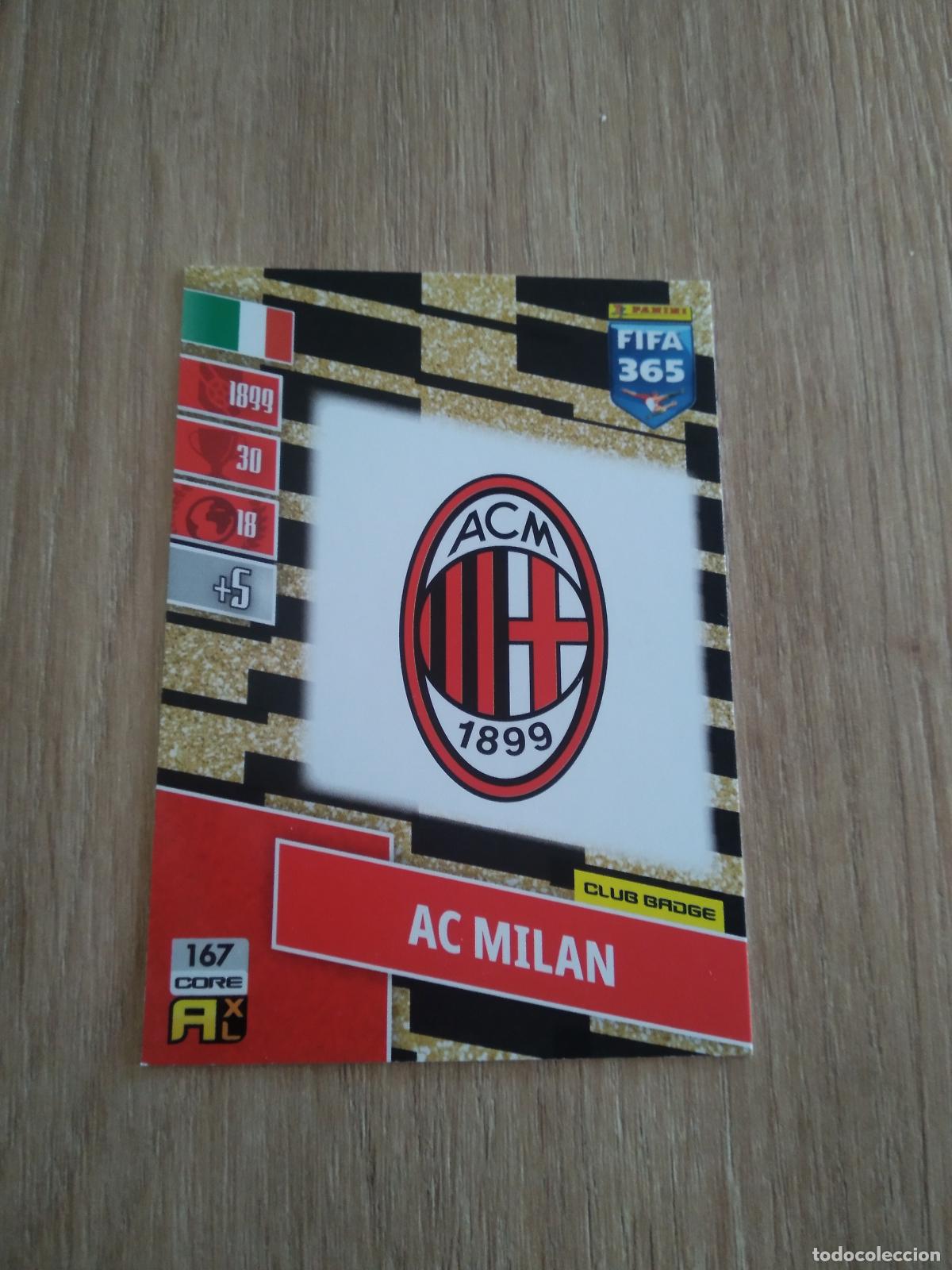 Cromos de F&uacute;tbol: 167 ESCUDO AC MILAN CROMO FUTBOL PANINI ADRENALYN 21-22 FIFA 365 2021-2022