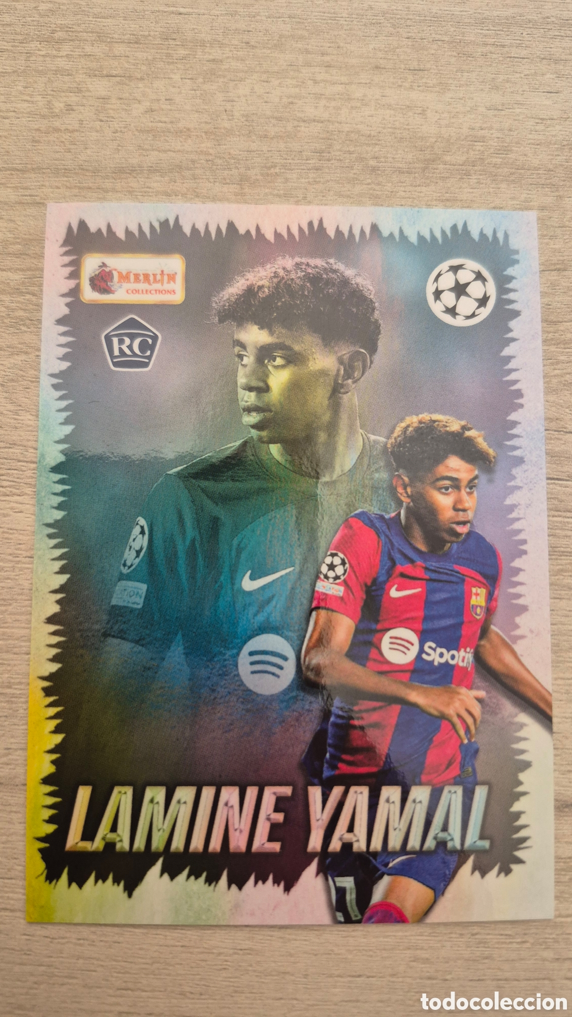 Cromos de F&uacute;tbol: Lamine Yamal RC Topps Merlin Heritage UEFA Club Competitions 2023/2024