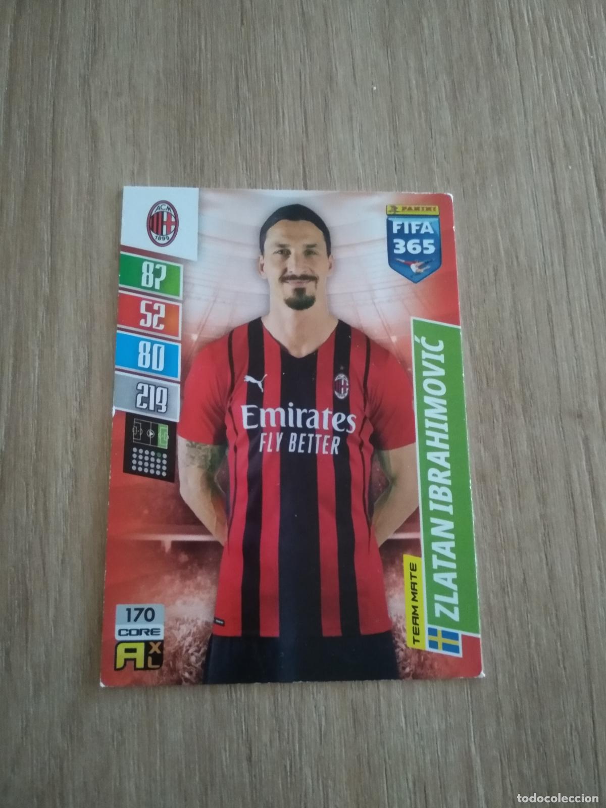 Cromos de F&uacute;tbol: 170 ZLATAN IBRAHIMOVIC AC MILAN CROMO FUTBOL PANINI ADRENALYN 21-22 FIFA 365 2021-2022