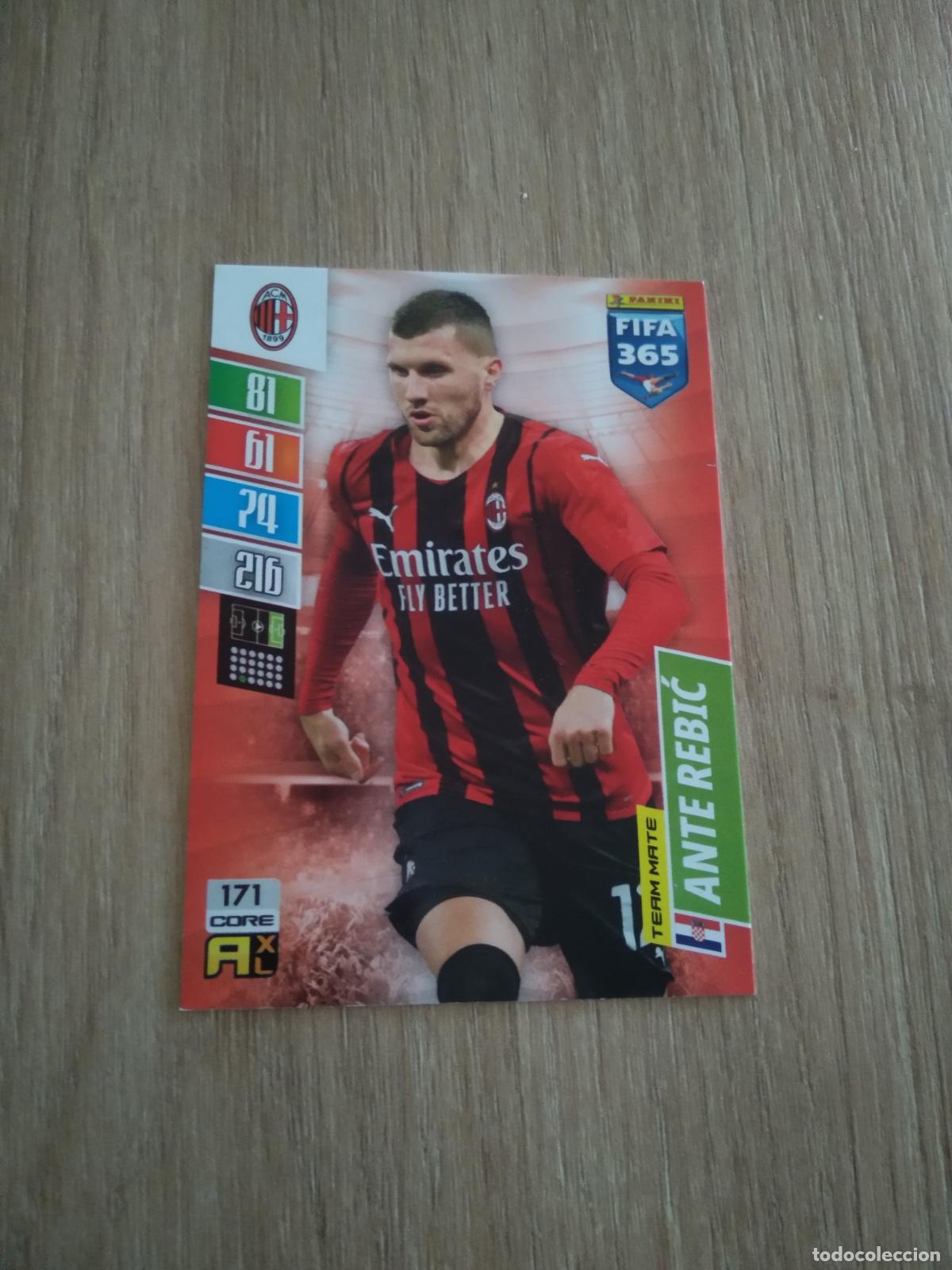 Cromos de F&uacute;tbol: 171 ANTE REBIC AC MILAN CROMO FUTBOL PANINI ADRENALYN 21-22 FIFA 365 2021-2022