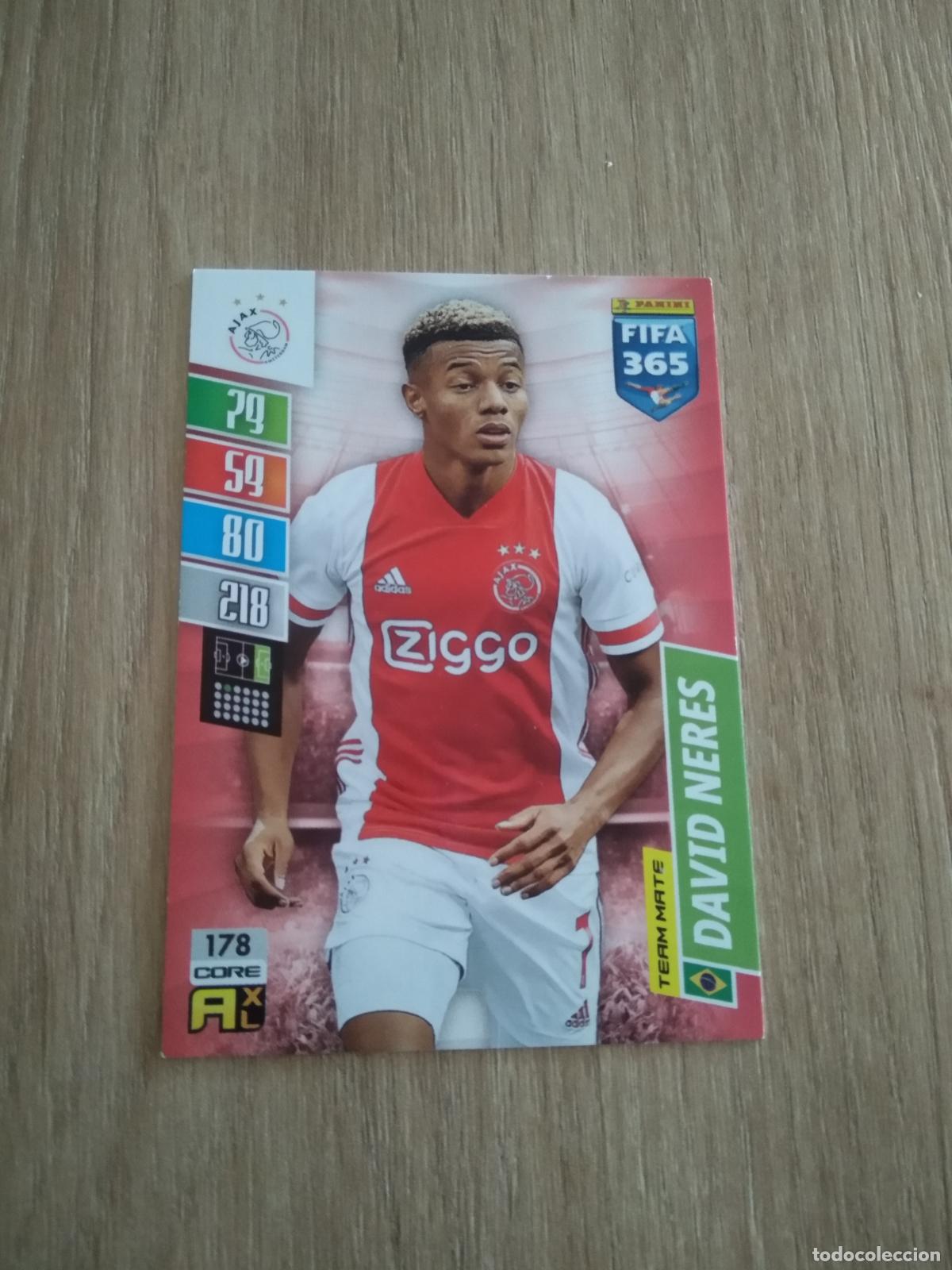 Cromos de F&uacute;tbol: 178 DAVID NERES AJAX CROMO FUTBOL PANINI ADRENALYN 21-22 FIFA 365 2021-2022