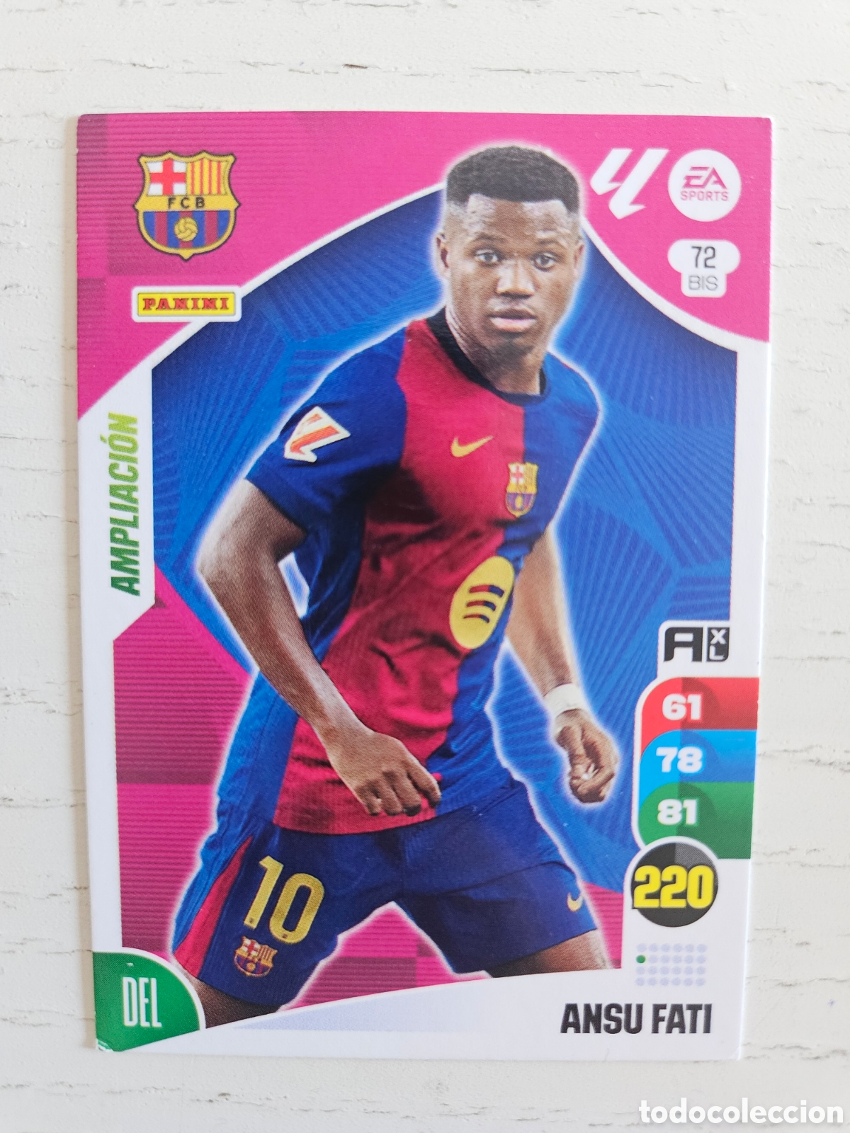Cartes &agrave; collectionner de Football: 72 BIS Ansu Fati FC Barcelona Ampliaci&oacute;n Adrenalyn XL 24 25 2024 2025