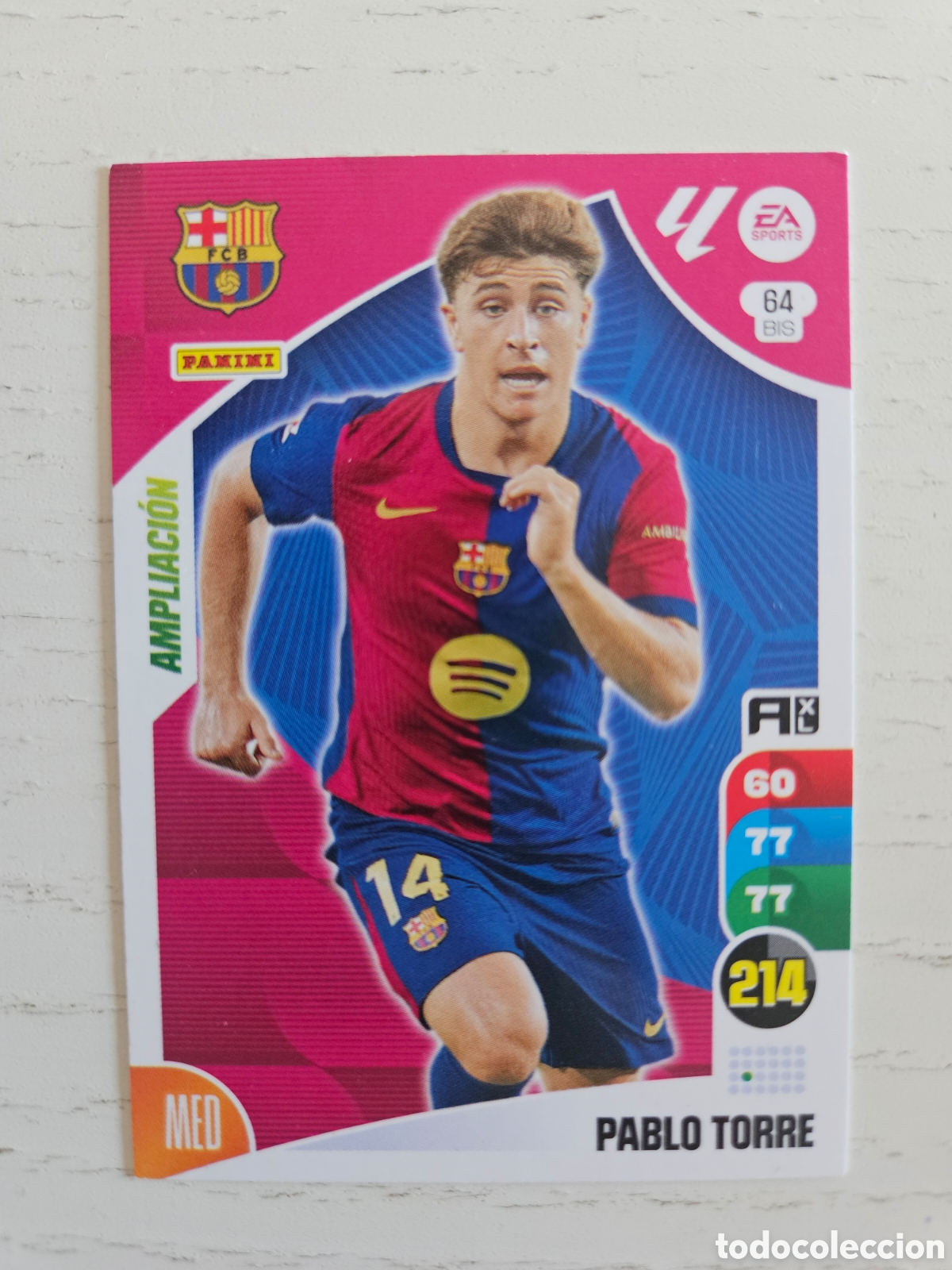 Cromos de F&uacute;tbol: 64 BIS PABLO TORRE FC BARCELONA ADRENALYN LIGA 2024 2025
