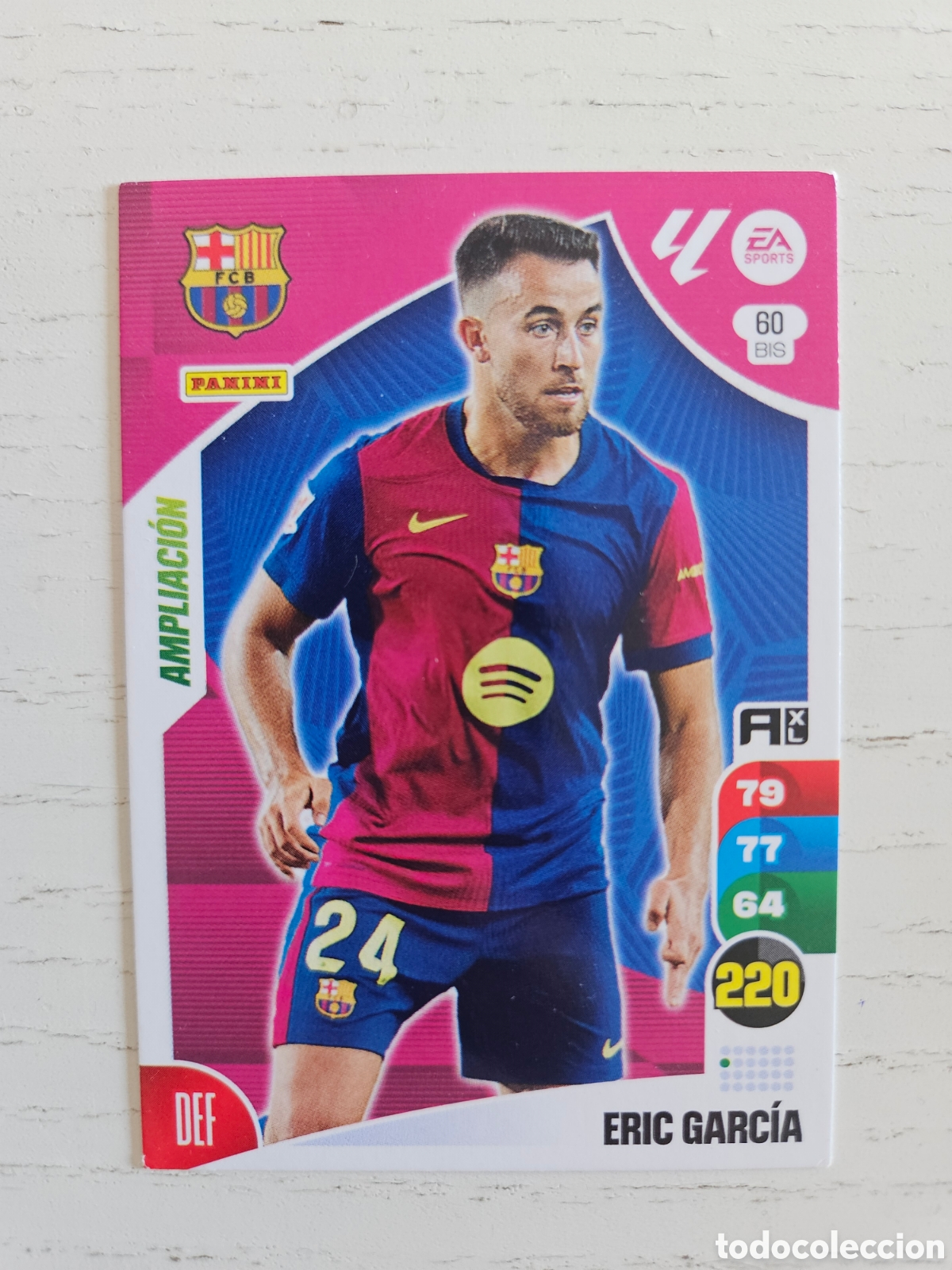 Cromos de F&uacute;tbol: 60 BIS Eric Garc&iacute;a FC Barcelona Ampliaci&oacute;n Adrenalyn XL 24 25 2024 2025