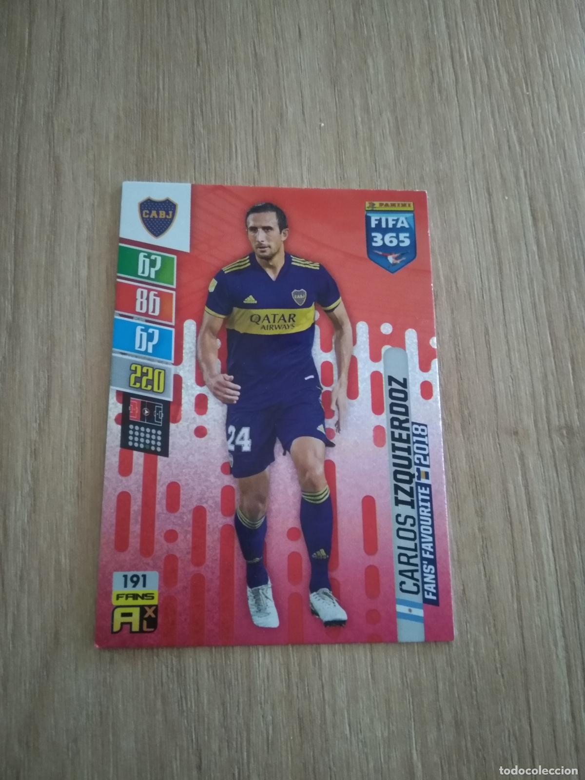Cromos de F&uacute;tbol: 191 CARLOS IZQUIERDOZ BOCA JUNIORS CROMO FUTBOL PANINI ADRENALYN 21-22 FIFA 365 2021-2022