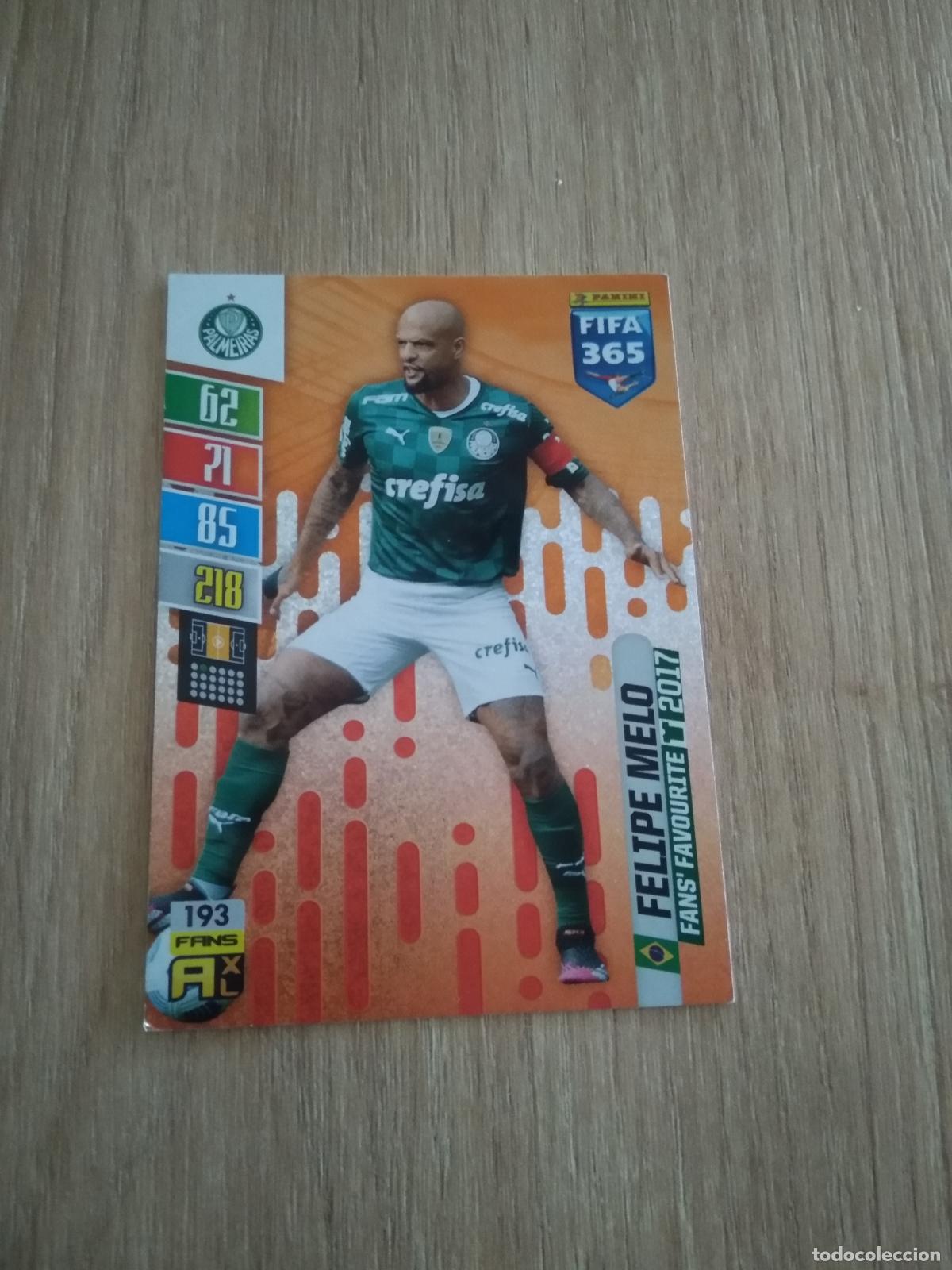 Cromos de F&uacute;tbol: 193 FELIPE MELO PALMEIRAS CROMO FUTBOL PANINI ADRENALYN 21-22 FIFA 365 2021-2022