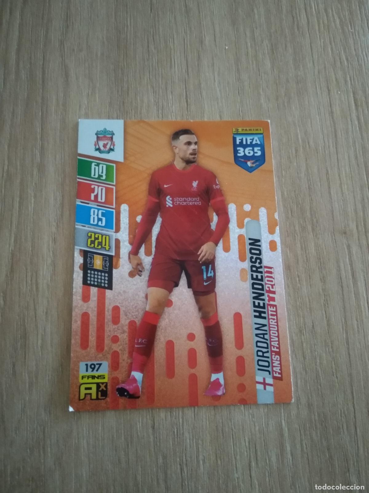 Cromos de F&uacute;tbol: 197 HENDERSON LIVERPOOL CROMO FUTBOL PANINI ADRENALYN 21-22 FIFA 365 2021-2022