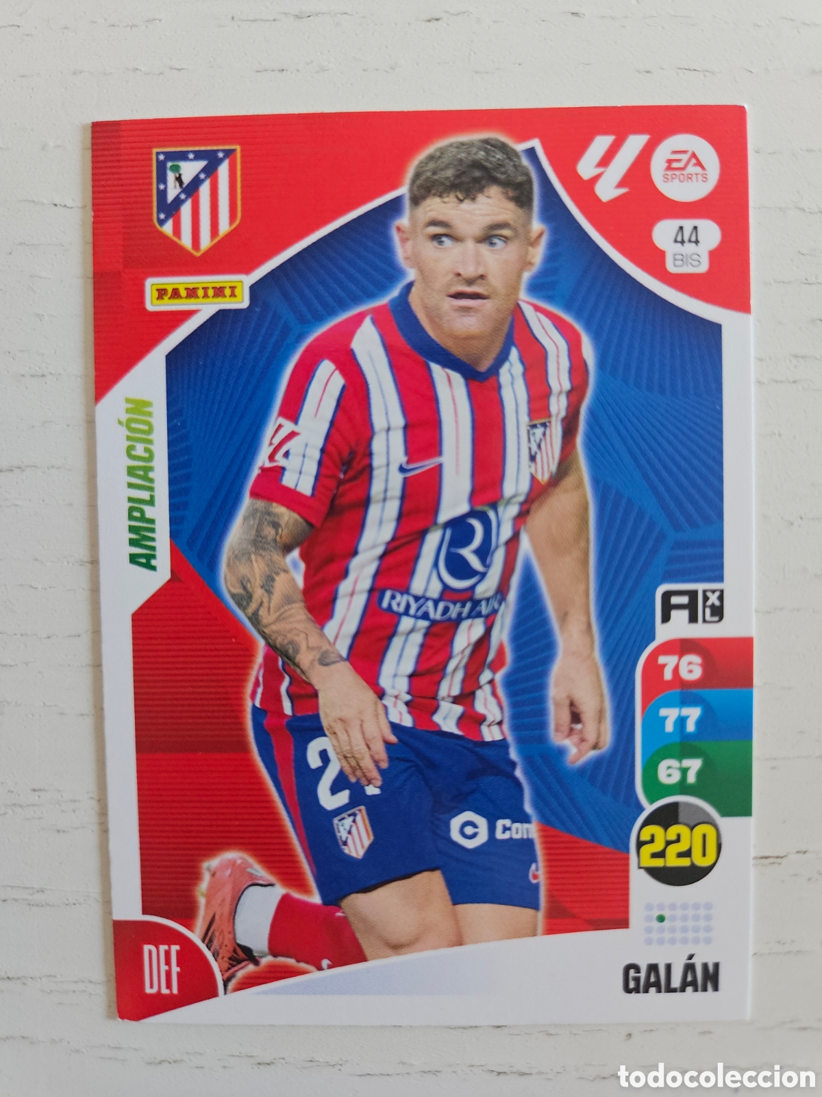 Cromos de F&uacute;tbol: 44 BIS GAL&Aacute;N (AMPLIACI&Oacute;N) - ATL&Eacute;TICO MADRID - ADRENALYN XL 2025-26 - 25/26 (NUEVO)