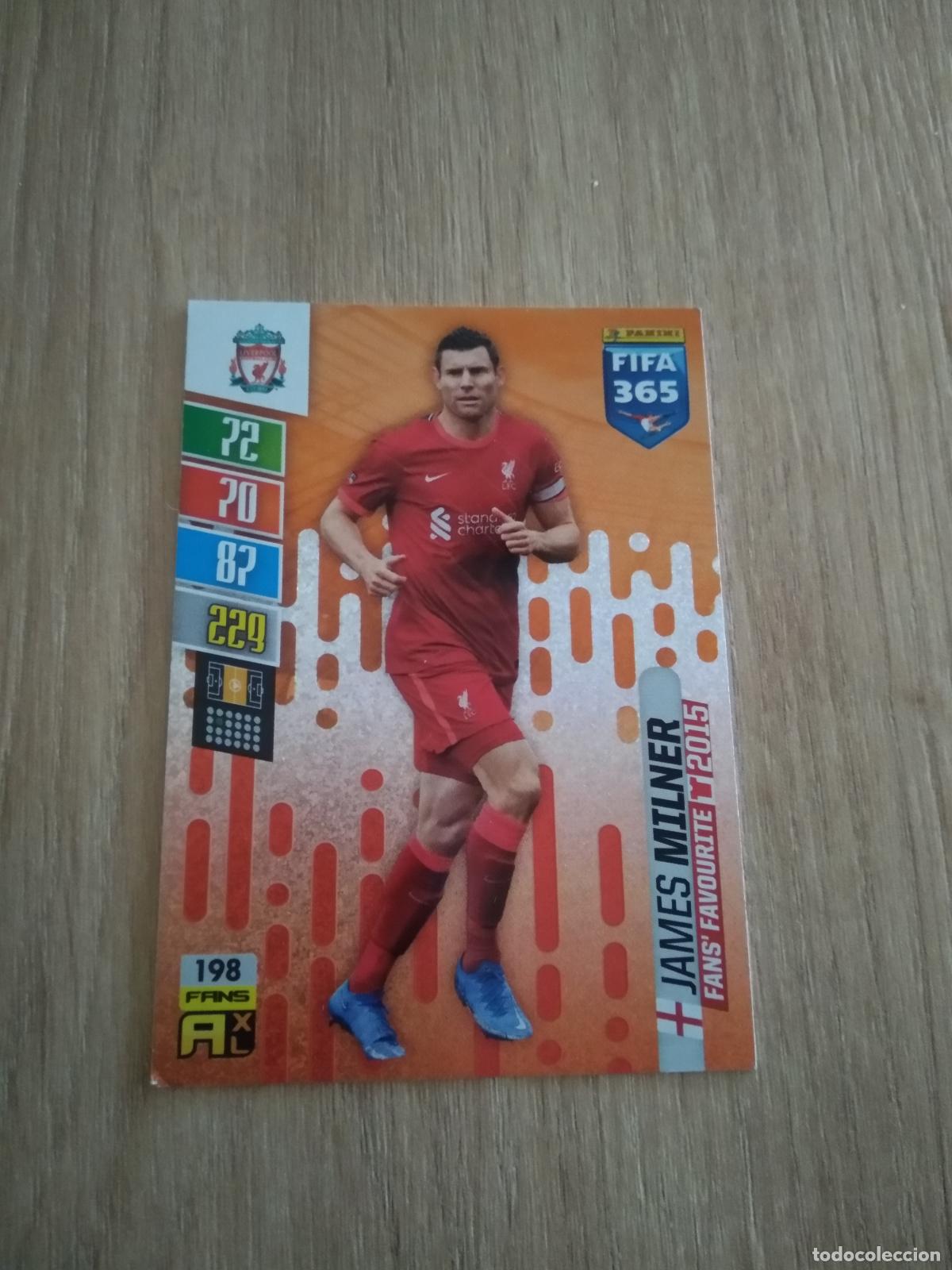 Cromos de F&uacute;tbol: 198 JAMES MILNER LIVERPOOL CROMO FUTBOL PANINI ADRENALYN 21-22 FIFA 365 2021-2022