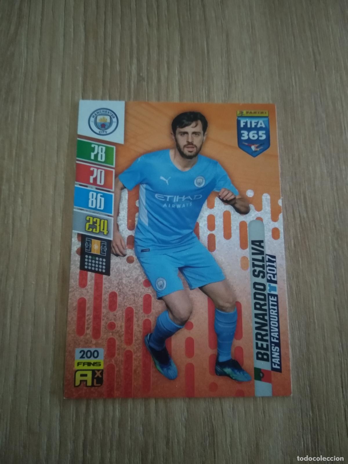 Cromos de Futebol: 200 BERNARDO SILVA MANCHESTER CITY CROMO FUTBOL PANINI ADRENALYN 21-22 FIFA 365 2021-2022