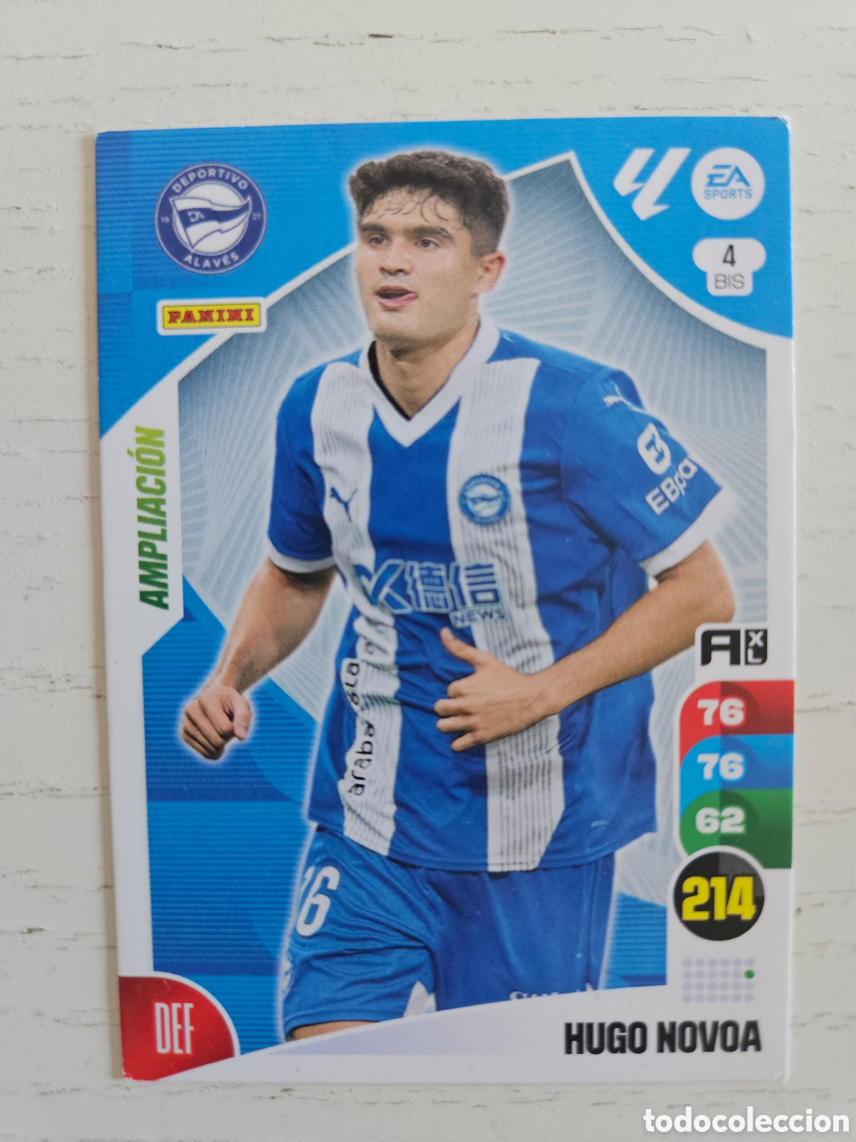Cromos de Futebol: 4 BIS 4BIS HUGO NOVOA ALAVES AMPLIACION PANINI LIGA ADRENALYN XL 2024 2025 24 25