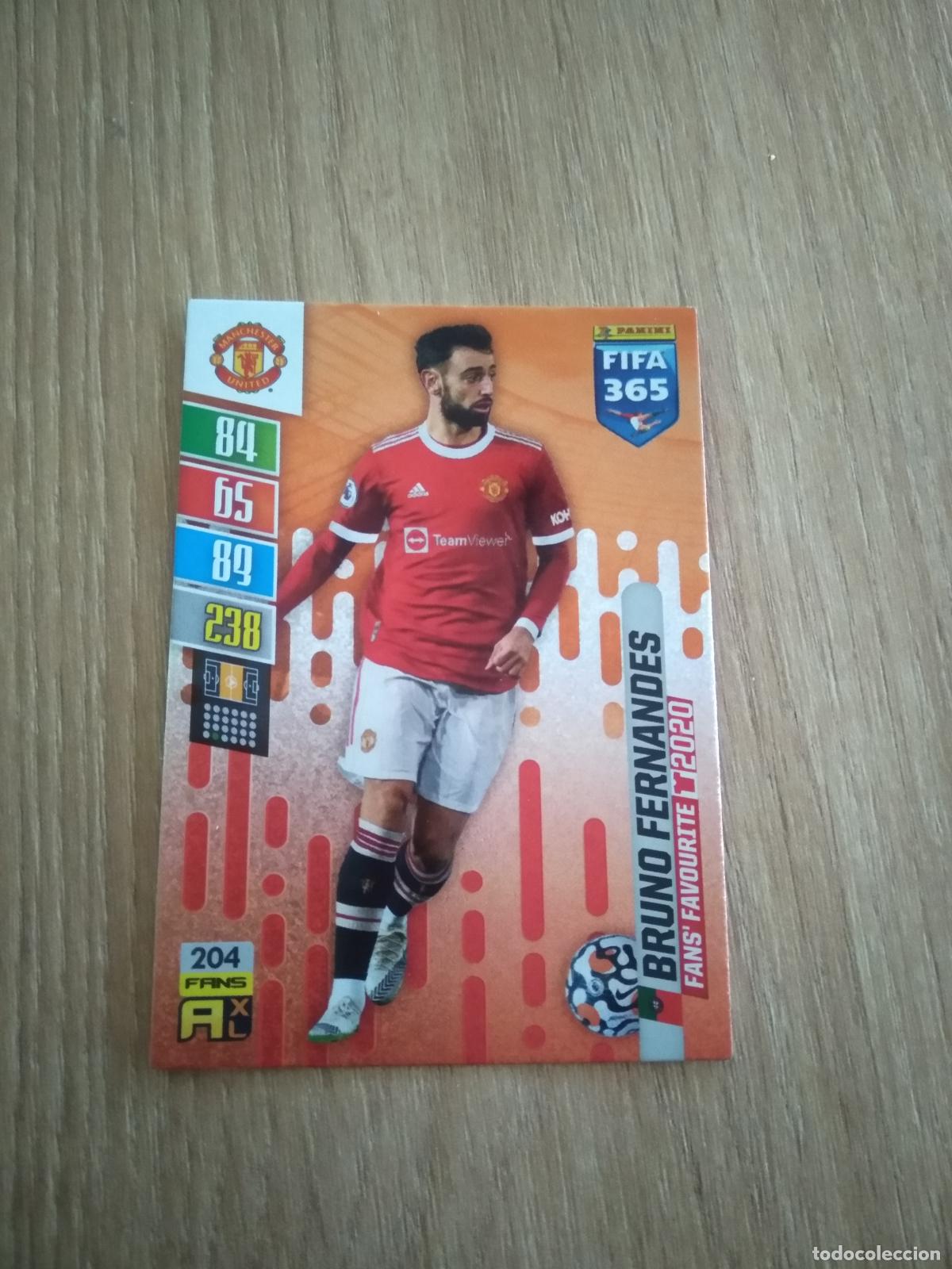 Cromos de Futebol: 204 BRUNO FERNANDES MANCHESTER UNITED CROMO FUTBOL PANINI ADRENALYN 21-22 FIFA 365 2021-2022