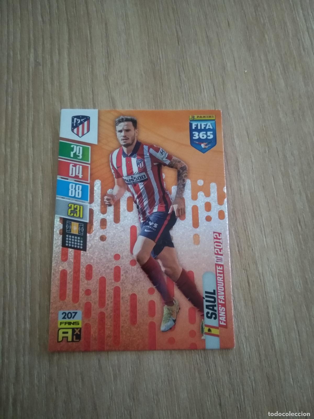 Cromos de F&uacute;tbol: 207 SAUL ATLETICO DE MADRID CROMO FUTBOL PANINI ADRENALYN 21-22 FIFA 365 2021-2022