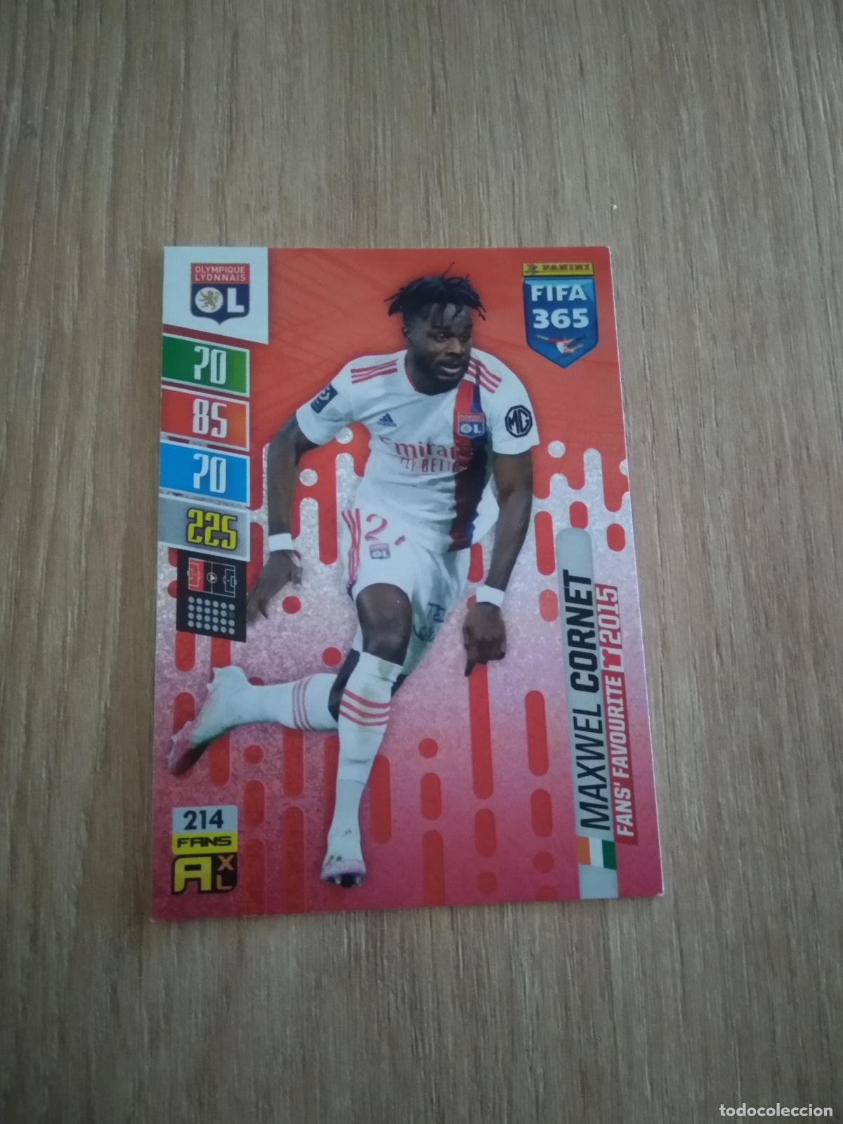Cromos de F&uacute;tbol: 214 MAXWEL CORNET OLYMPIQUE LYON CROMO FUTBOL PANINI ADRENALYN 21-22 FIFA 365 2021-2022