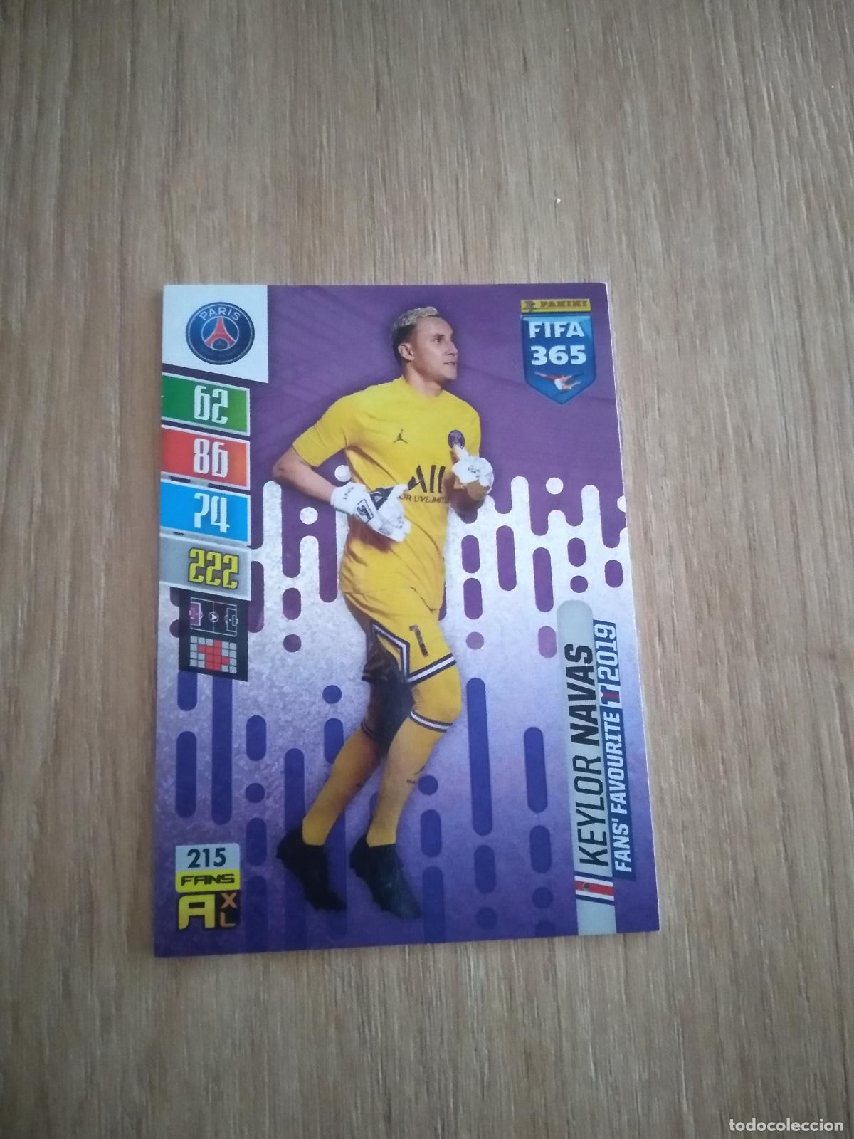 Cromos de F&uacute;tbol: 215 KEYLOR NAVAS PARIS SAINT GERMAIN PSG CROMO FUTBOL PANINI ADRENALYN 21-22 FIFA 365 2021-2022