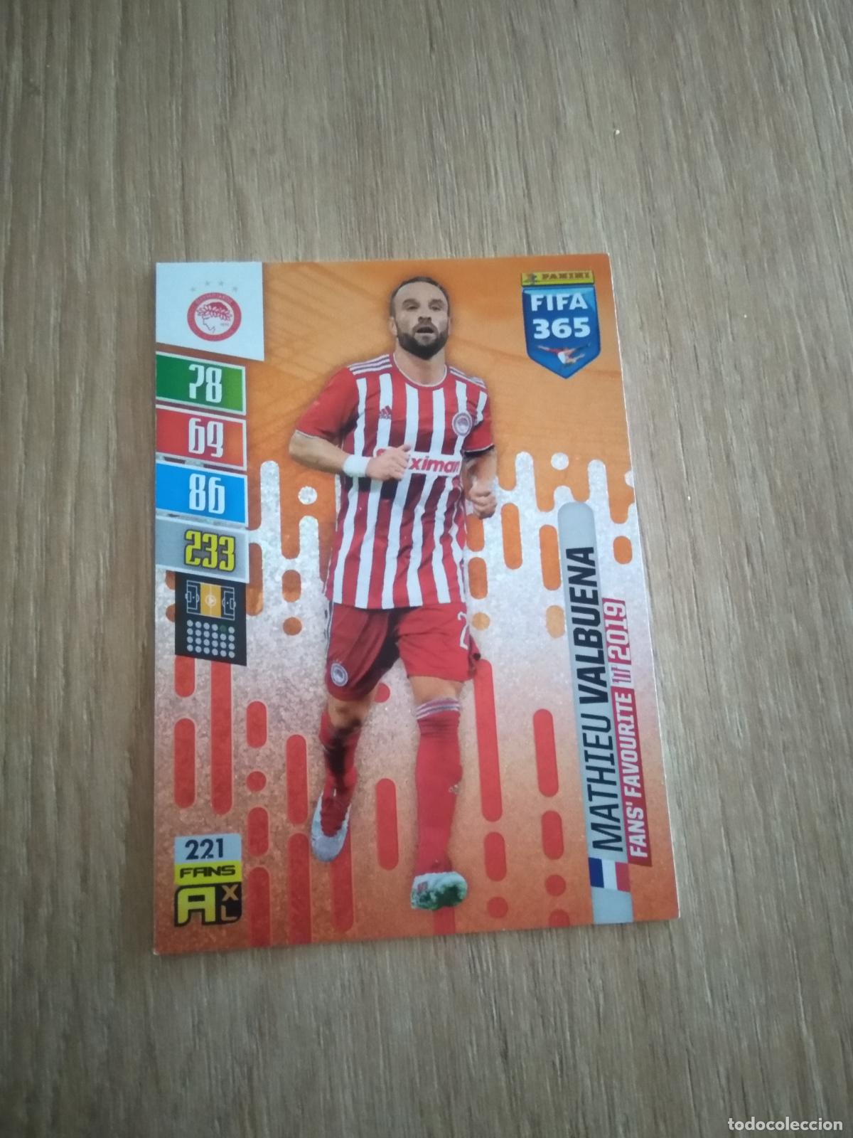 Cromos de F&uacute;tbol: 221 VALBUENA OLYMPIACOS CROMO FUTBOL PANINI ADRENALYN 21-22 FIFA 365 2021-2022