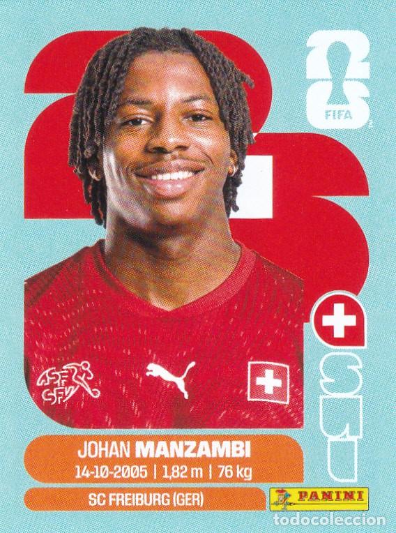 Cromos de F&uacute;tbol: FIFA WORLD CUP 2026 * MANZAMBI N&ordm; 15 * DE SUIZA - NUEVO DE SOBRE (A-18)