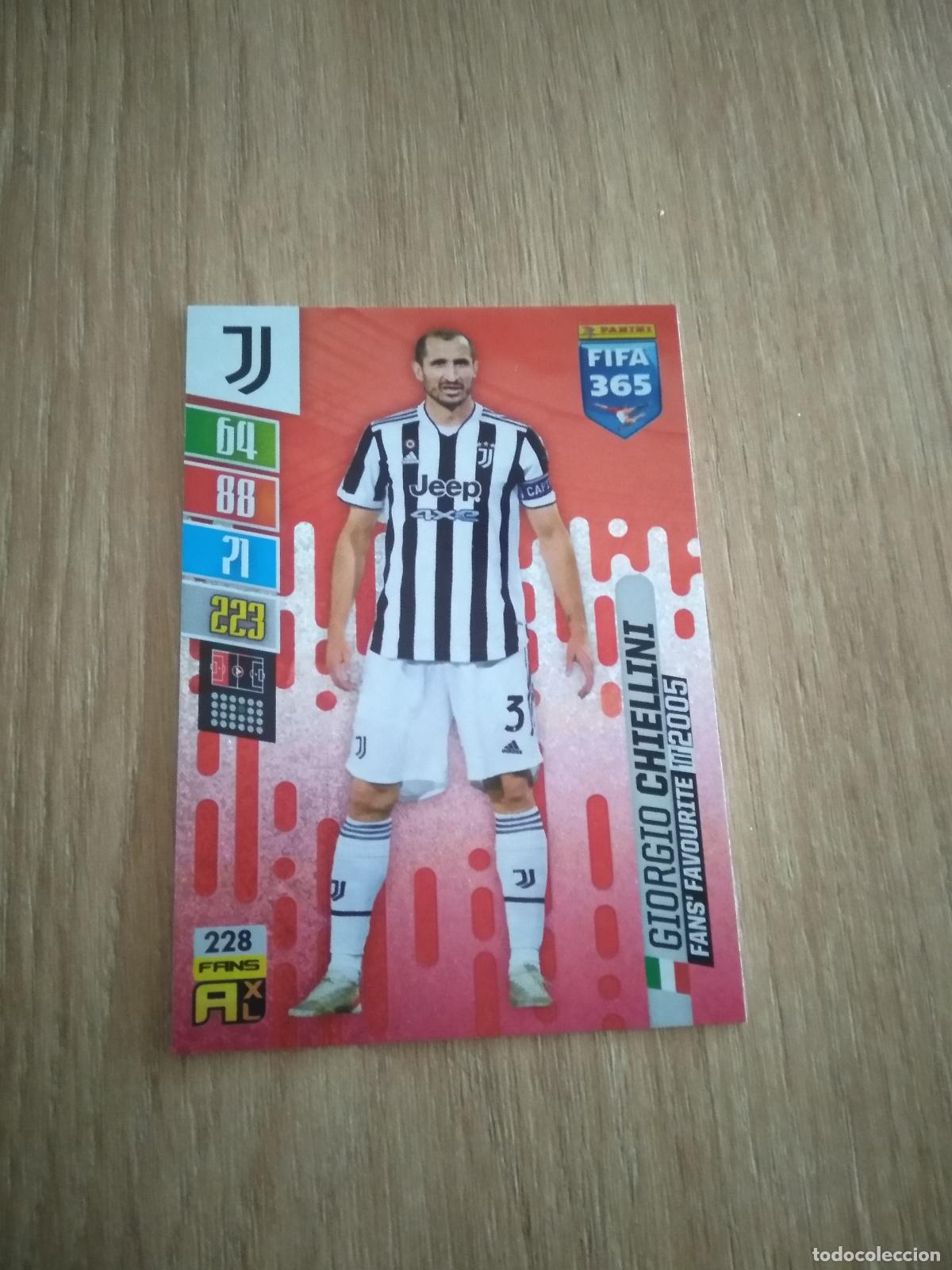 Cromos de F&uacute;tbol: 228 CHIELLINI JUVENTUS TURIN CROMO FUTBOL PANINI ADRENALYN 21-22 FIFA 365 2021-2022