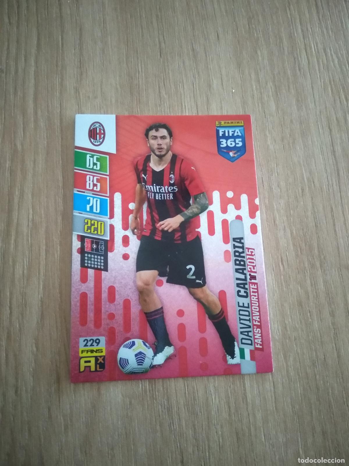 Figurine di Calcio: 229 CALABRIA AC MILAN CROMO FUTBOL PANINI ADRENALYN 21-22 FIFA 365 2021-2022