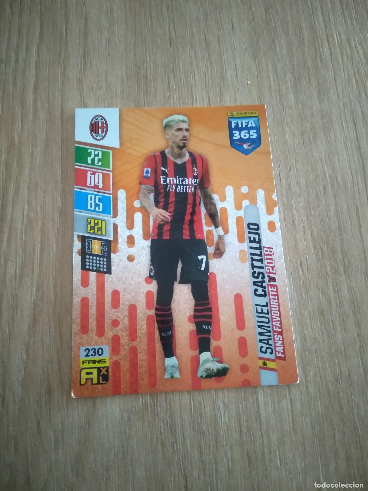 Figurine di Calcio: 230 SAMU CASTILLEJO AC MILAN CROMO FUTBOL PANINI ADRENALYN 21-22 FIFA 365 2021-2022