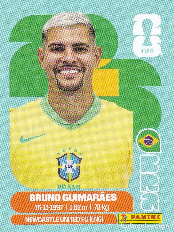 Figurine di Calcio: FIFA WORLD CUP 2026 * BRUNO GUIMAR&Auml;ES N&ordm; 11 * DE BRASIL - NUEVO DE SOBRE (A-18)