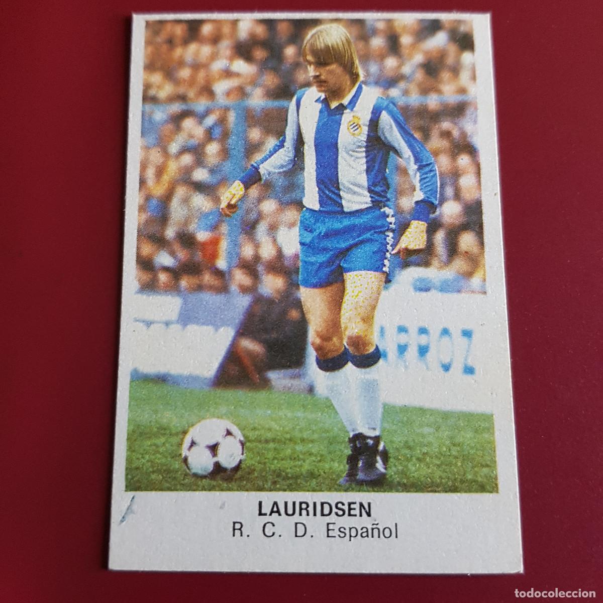 Cromos de F&uacute;tbol: CROPAN - CROMOS CANO - FUTBOL 1983 1984 - 83 84 - ESPA&Ntilde;OL - LAURIDSEN - NUNCA PEGADO