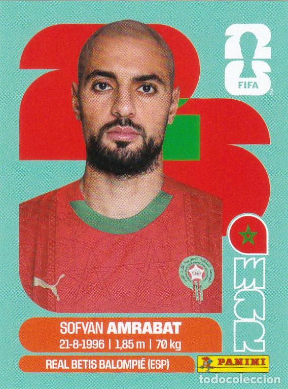 Cromos de F&uacute;tbol: FIFA WORLD CUP 2026 * AMRABAT N&ordm; 10 * DE MARRUECOS - NUEVO DE SOBRE (A-18)