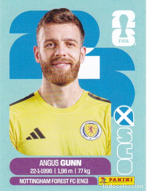 Cromos de F&uacute;tbol: FIFA WORLD CUP 2026 * ANGUS GUNN N&ordm; 2 * DE ESCOCIA - NUEVO DE SOBRE (A-18)