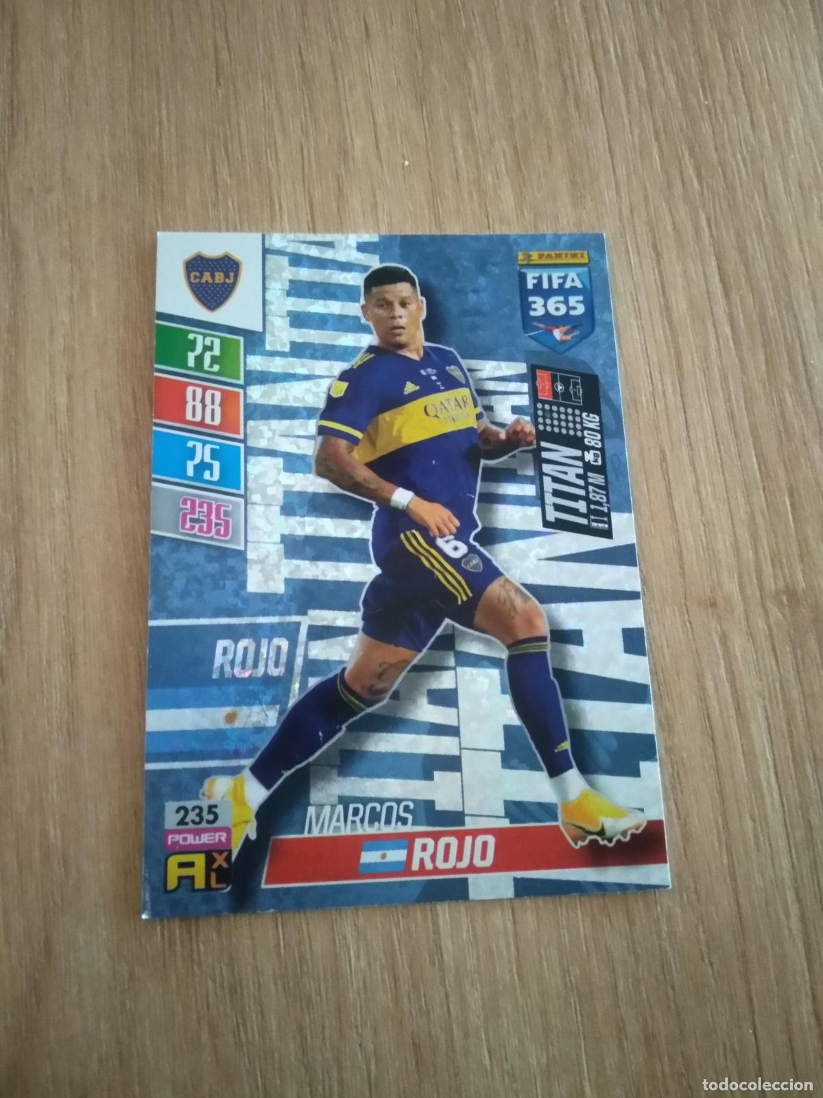 Cromos de F&uacute;tbol: 235 MARCOS ROJO BOCA JUNIORS CROMO FUTBOL PANINI ADRENALYN 21-22 FIFA 365 2021-2022