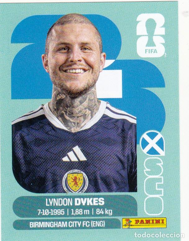 Cromos de F&uacute;tbol: FIFA WORLD CUP 2026 * LYNDON DYKES N&ordm; 18 * DE ESCOCIA - NUEVO DE SOBRE (A-18)