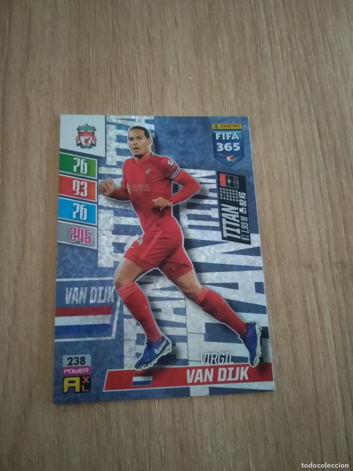 Cromos de F&uacute;tbol: 238 VAN DIJK LIVERPOOL CROMO FUTBOL PANINI ADRENALYN 21-22 FIFA 365 2021-2022