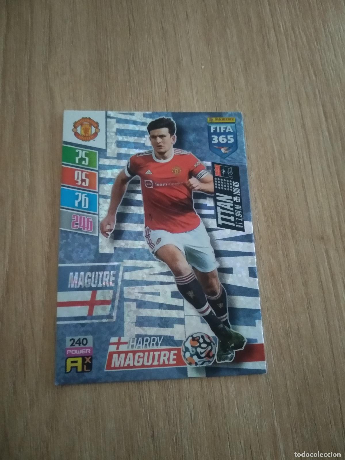 Cromos de F&uacute;tbol: 240 MAGUIRE MANCHESTER UNITED CROMO FUTBOL PANINI ADRENALYN 21-22 FIFA 365 2021-2022