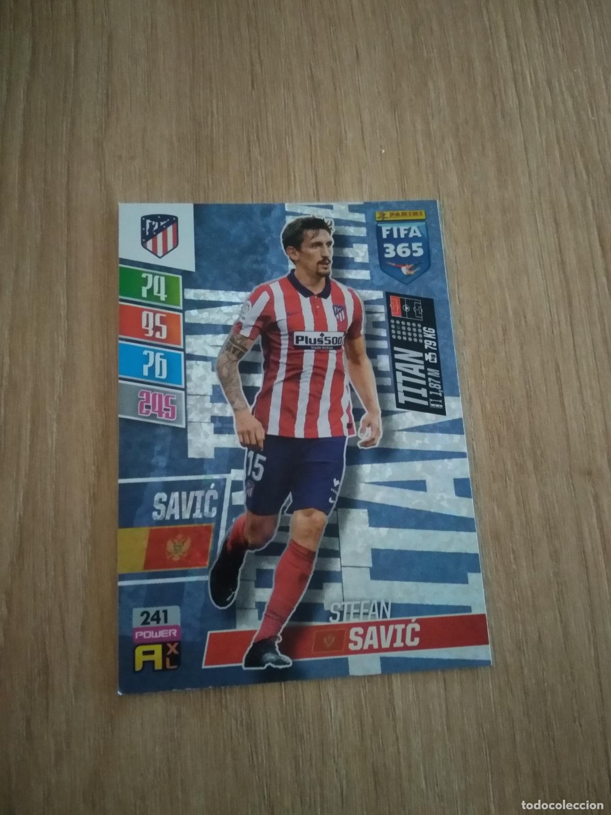 Cromos de F&uacute;tbol: 241 SAVIC ATLETICO DE MADRID CROMO FUTBOL PANINI ADRENALYN 21-22 FIFA 365 2021-2022