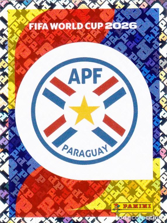Cromos de F&uacute;tbol: FIFA WORLD CUP 2026 * ESCUDO N&ordm; 1 * DE PARAGUAY - NUEVO DE SOBRE (A-18)