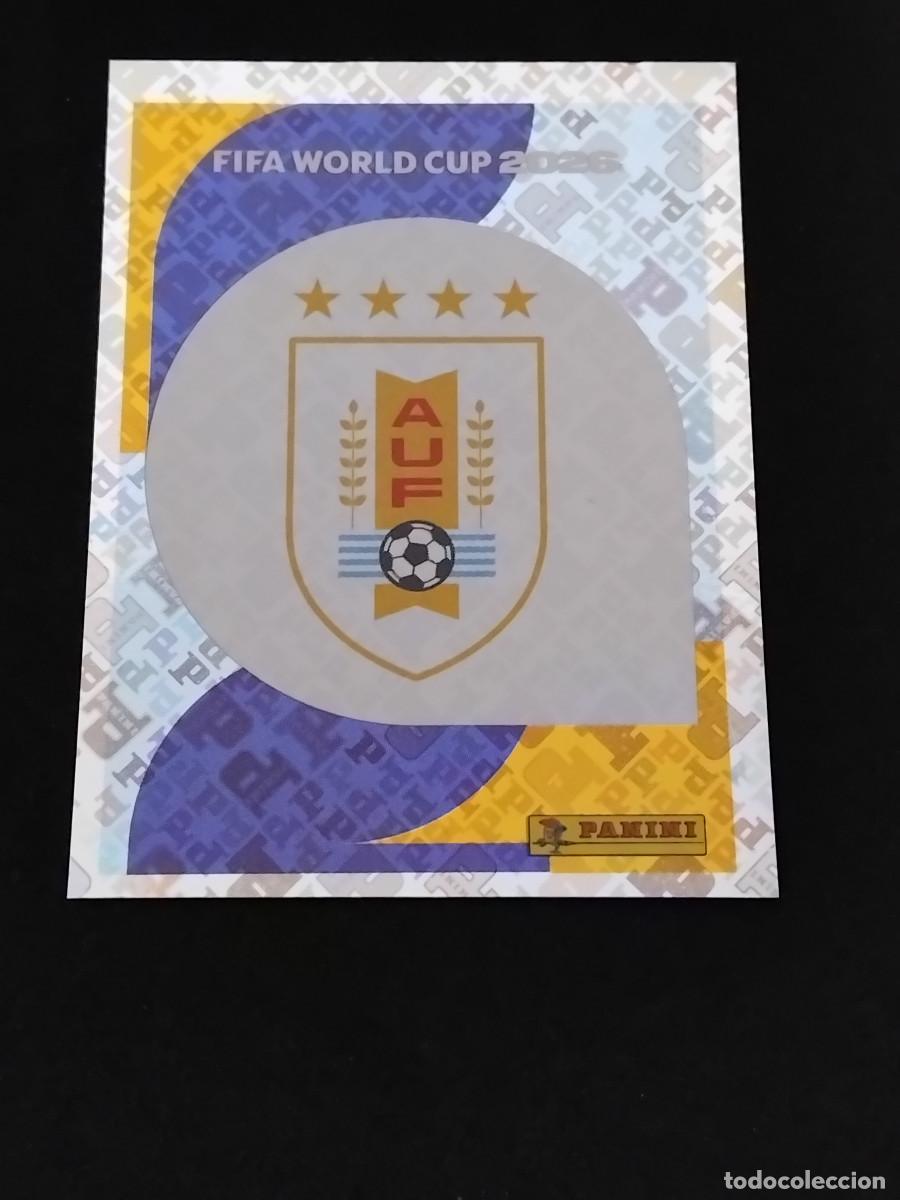 Cromos de F&uacute;tbol: ESCUDO DE URUGUAY URU 1 - PANINI FIFA WORLD CUP 2026 - MUNDIAL 2026 STICKER WORLD CUP 26 SPAIN