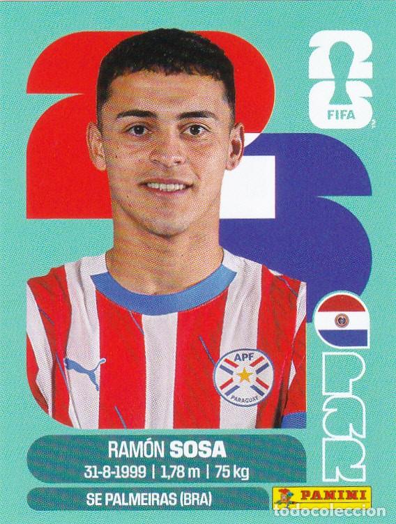 Fu&szlig;ball-Sticker: FIFA WORLD CUP 2026 * RAM&Oacute;N SOSA N&ordm; 18 * DE PARAGUAY - NUEVO DE SOBRE (A-18)