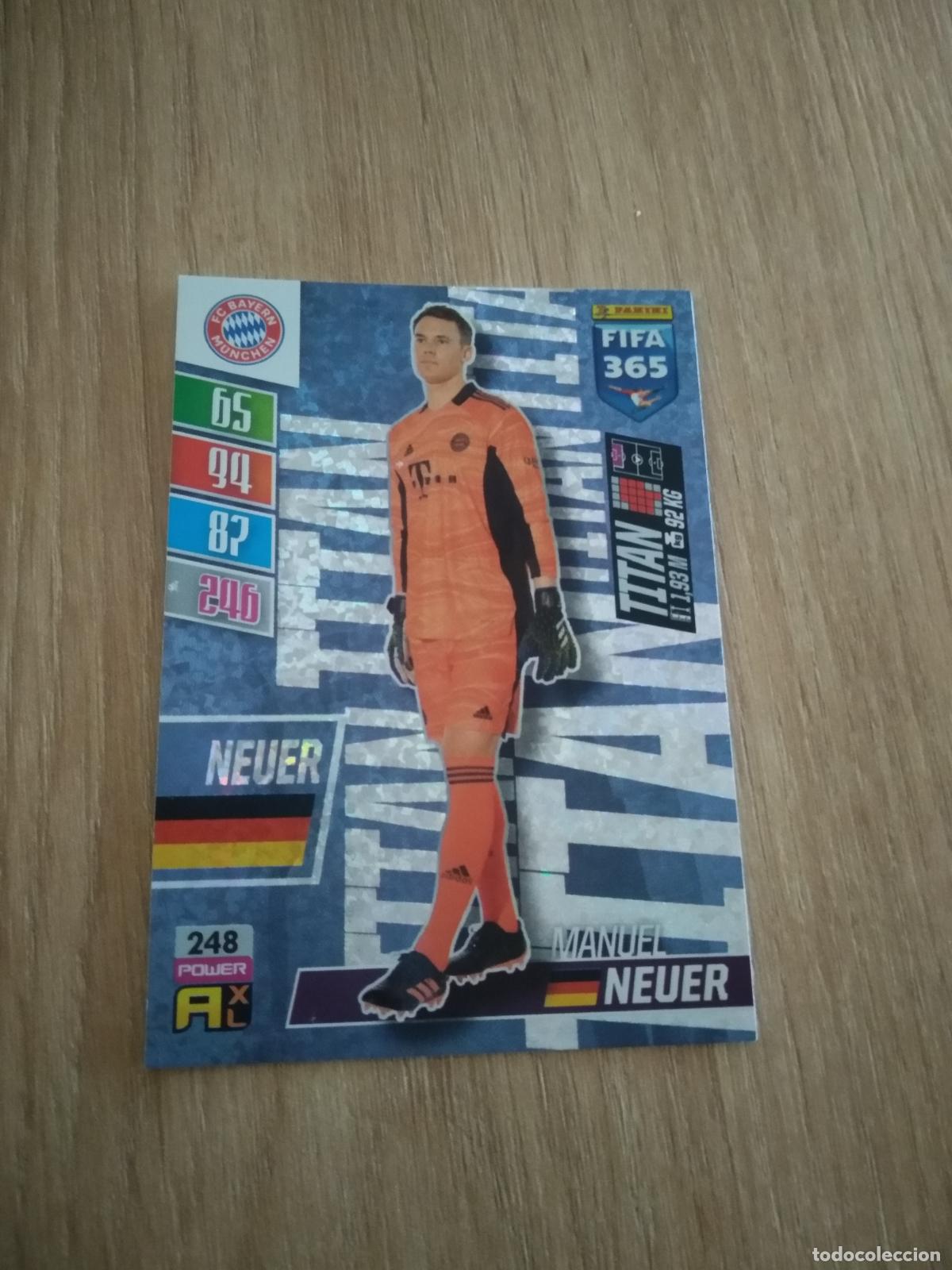 Cromos de F&uacute;tbol: 248 NEUER BAYERN MUNICH CROMO FUTBOL PANINI ADRENALYN 21-22 FIFA 365 2021-2022